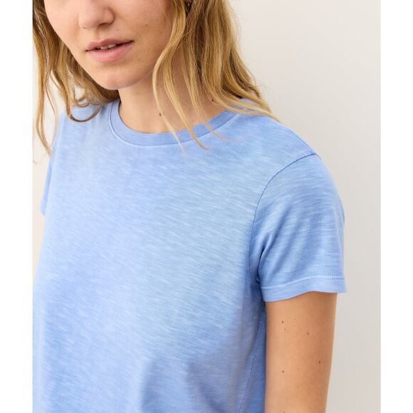 Marine Layer Women's T-Shirt Swing Crew Tee Relaxed Fit Drape Bottom Pima Cotton - Picture 7 of 7